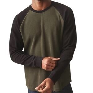 NWOT American Giant Men’s French Rib Raglan Colorblock T-Shirt Mens Size XL